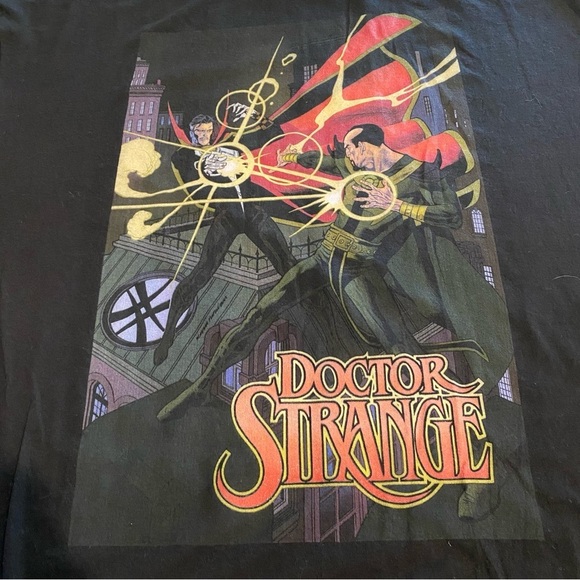 Marvel Dr Strange Men's size XLT Black Short Sleeve Graphic Tee Fandom - Picture 3 of 6